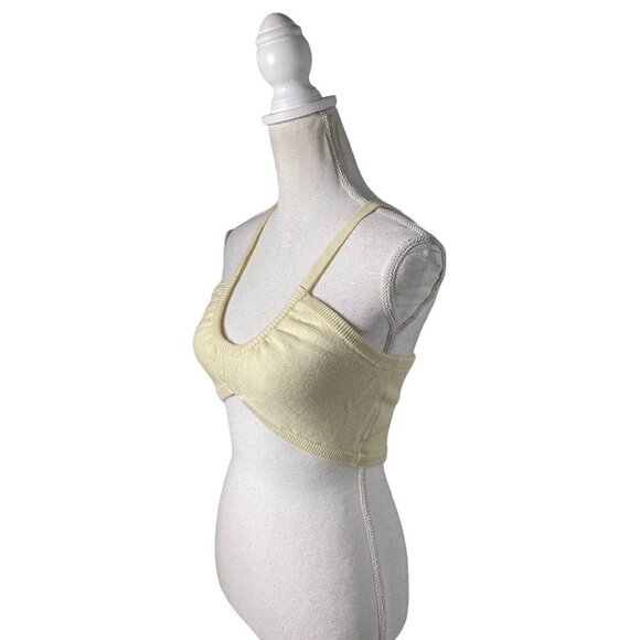 For Love & Lemons Jourdin Tie Crop Top Ivory Womens Size XL - Picture 6 of 12